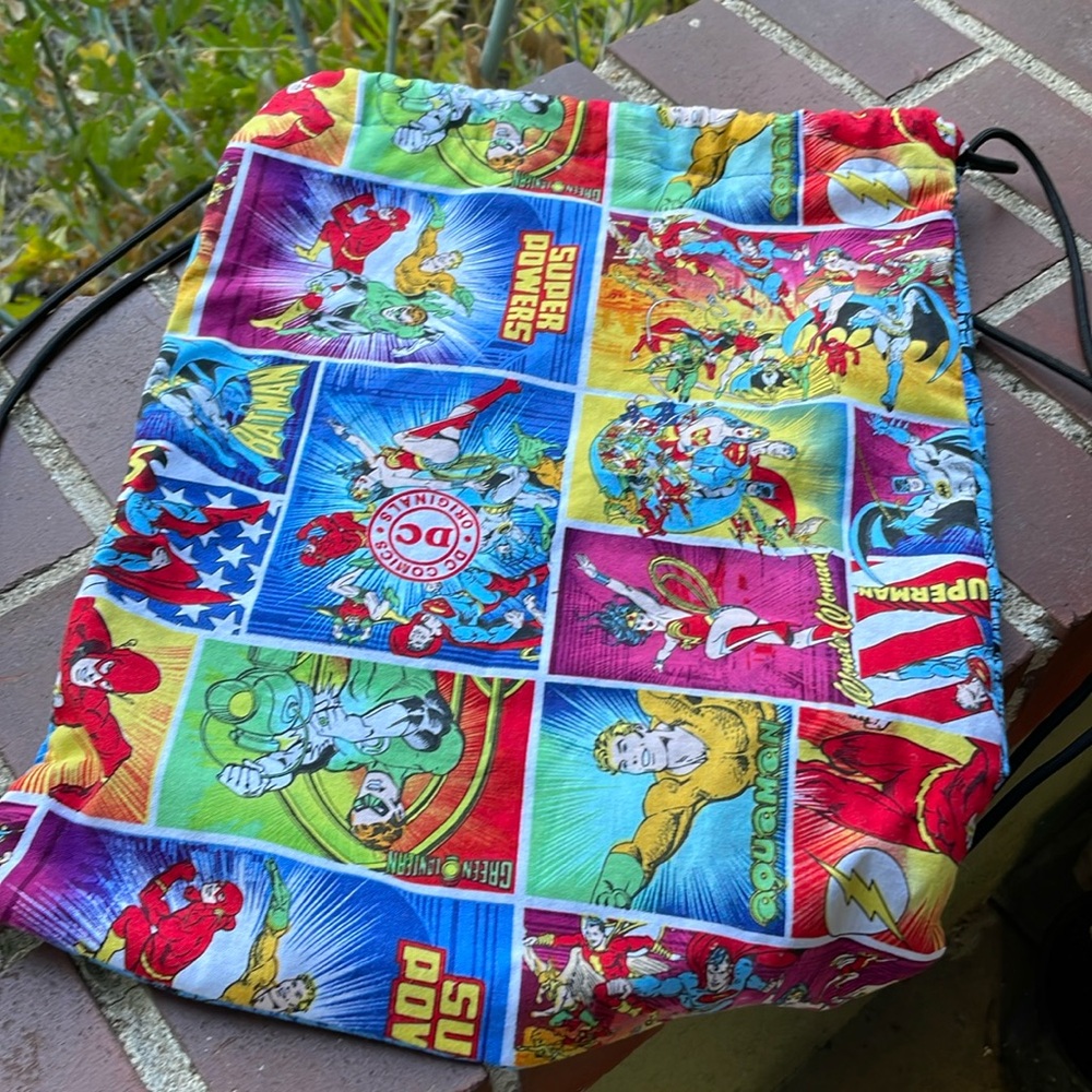 DC Comic HandmadeDrawstring Bag, Backpack